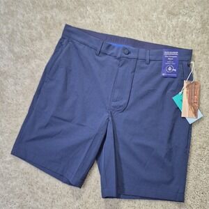 Fair Harbor Compass Short Mens 34 Blue Performance Golf Chino Outdoor Hiking New